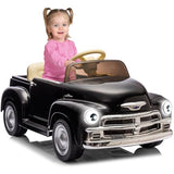 Garvee Ride - P Series: 12V Ride On Car for Kids Ages 3-5, Power Wheel Ride-on Toys W/parent Remote, Music Player, 4 Wheel Cushion, Kids Electric Cars with 2 Speed, Dual Doors, Front &ear Headlights - Black