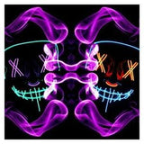 Garvee Halloween LED Mask with 3 Lighting Modes for Cosplay Costume - 2 Pack - Style1