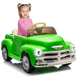 Garvee Ride - P Series: 3, 12V Ride On Car for Kids with Lcd Show, Led Lights, Battery Powered 4-Wheels Ride On Toy with Seat Belt, Slow Start, Electric Toy Car - Green