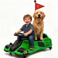 Garvee Ride - G Series: 24V Kids Ride-On Drift Car: Electric Drifting Go-Kart, for Ages 8-12 - Green