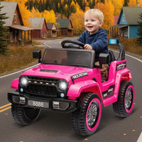 Garvee Ride - P Series: 12V Kids Ride-On Truck For Age 3+, Remote Control, LED, Music, 3 Speeds - Pink