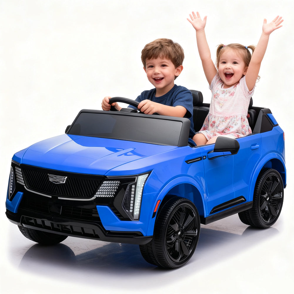 Garvee Ride - P Series: 24V Licensed Ride On Truck with Remote Control - 2 Seater Electric Car for Kids w/ Parental Remote, LED Lights & Music Player | Battery Powered Ride-On Toy Truck for Boys & Girls