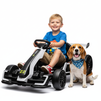 Garvee Ride - G Series: 24V Electric Go Kart, with 300W Strong Motor, Drift/Sport Mode, Big Battery, Eva Tire,Length Adjustment for Outdoor Racing Toy-White