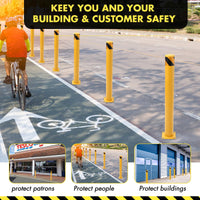 42x4.5 Inch Steel Safety Bollard for Parking & Traffic Control