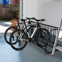 Garvee Commercial Floor Bike Rack Stand, Grid Bike Rack Ground, 10-Bike Capacity Dual Sided Bicycle Storage Stand Floor Parking Stand for Garages, Stores, Schools & Universities Power Coated Steel