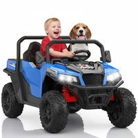 Garvee Ride - P Series: 24V Ride On Dump Truck for Big Kids, 4x4 Electric Car with Remote Control, Shovel, Bluetooth & Music, 24v Ride On Toys, Truck Car, Kids Electric Ride