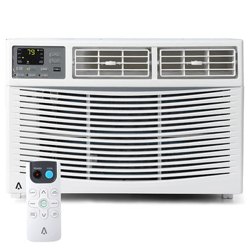 Garvee 8000 BTU Window Air Conditioner U-Shaped With RC, High-Efficiency Cooling Small Window Air Conditioner with Remote Control and Washable Filter, Quiet Operation, Cooling Up to 250 Sq Ft, 115V/60Hz