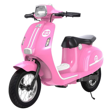 Garvee Ride - G Series: 24V 350W 14MPH Speed Rear Brake Twist Grip Throttle LED Light Blue Durable Pneumatic Tires Outdoor Riding