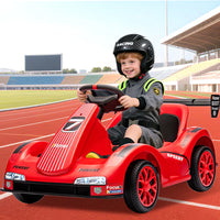 Garvee Kids Electric Go Kart 6V Ride On Car with Parent Remote Control, LED Dashboard, Drift Function, Reinforced Steel Frame, Safety Belt, Music Player, for Toddlers Outdoor Play