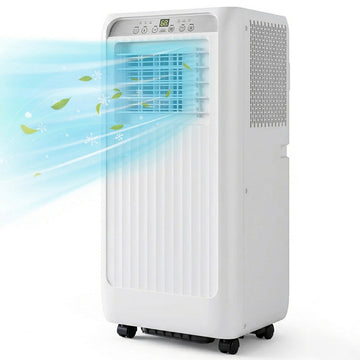 Garvee 10,000 BTUs Portable Air Conditioners Cool Up to 450 Sq.Ft, 3-in-1 Smart Cooling AC Unit with Dehumidifier, Fan, Cools, Portable AC Unit with Remote Control, LED Display, Window Kit