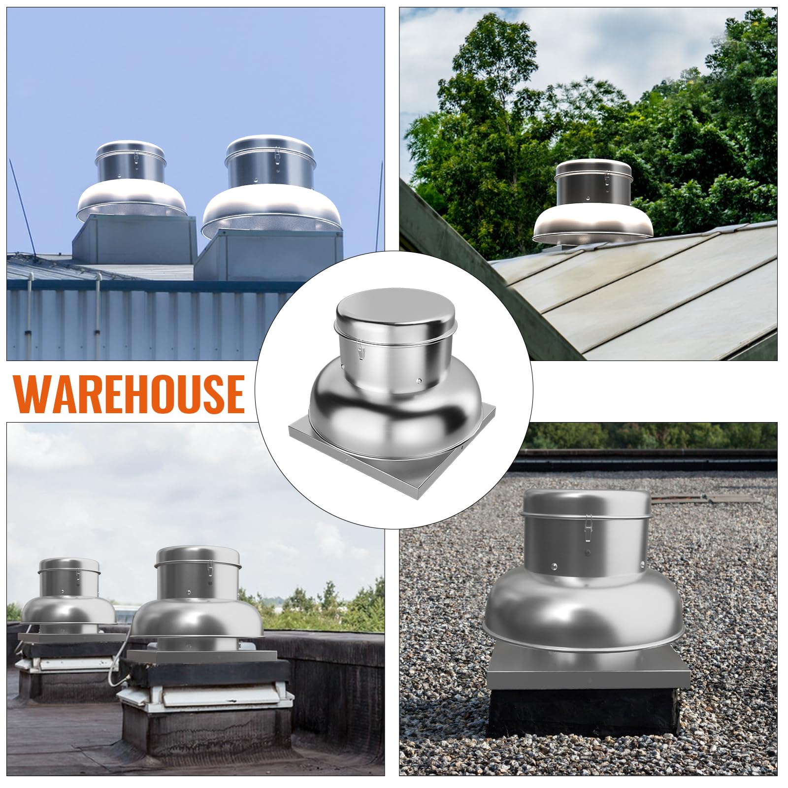 Garvee 1400 CFM Roof Fan Up-blast Restaurant, High Speed Direct Drive Centrifugal Upblast Exhaust Fan, Upgarded Motor, Roof Exhaust Fan 19.96’ Fan Base Ideal for Factory, Warehouse, Restaurant
