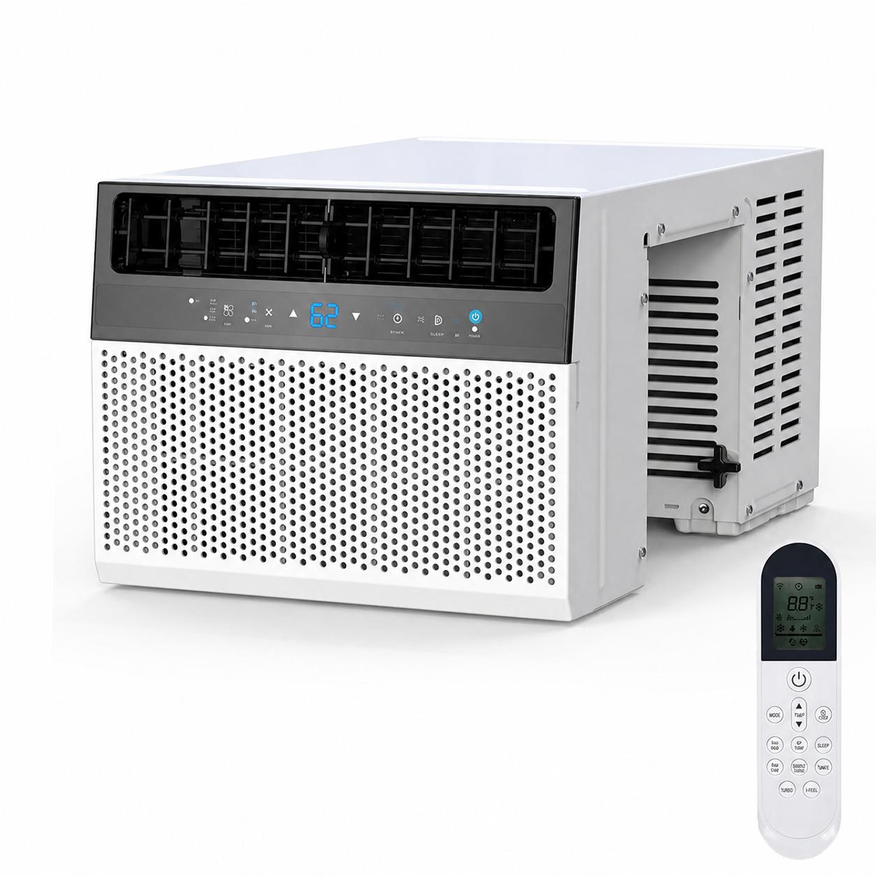 Garvee 6000 BTU Window Air Conditioner U-Shaped With RC, High-Efficiency Cooling Small Window Air Conditioner with Remote Control and Washable Filter, Quiet Operation, Cooling Up to 250 Sq Ft, 115V/60Hz