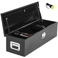48 Inch Heavy Duty Black Tool Box with Sliding Shelf for Truck