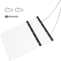 Garvee 4x3ft ATV Chain Drag Harrow Driveway Drag Chain Mat for ATVs, UTVs, Garden Lawn Tractors