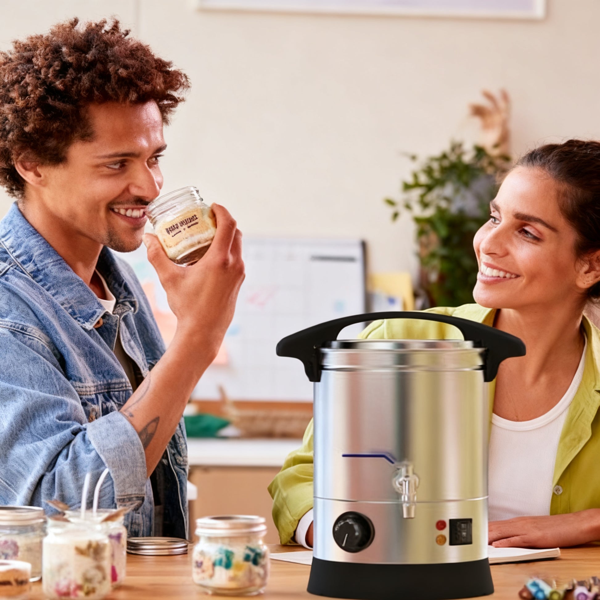 Garvee 12.7 Qts Electric Wax Melter with Temperature Control, Pour Spout, and Easy-Clean Feature for Candle Making, Ideal for Small-Scale Commercial or Home Use