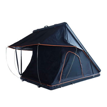 Garvee Aluminum Hardshell Rooftop Tent - 84"x52" Low-Profile Pop-Up Roof Top Tent with 2.4" Mattress, 5000mm Waterproof Rating, 660 lbs Capacity, Compatible with SUV, Truck, and Van (Black)