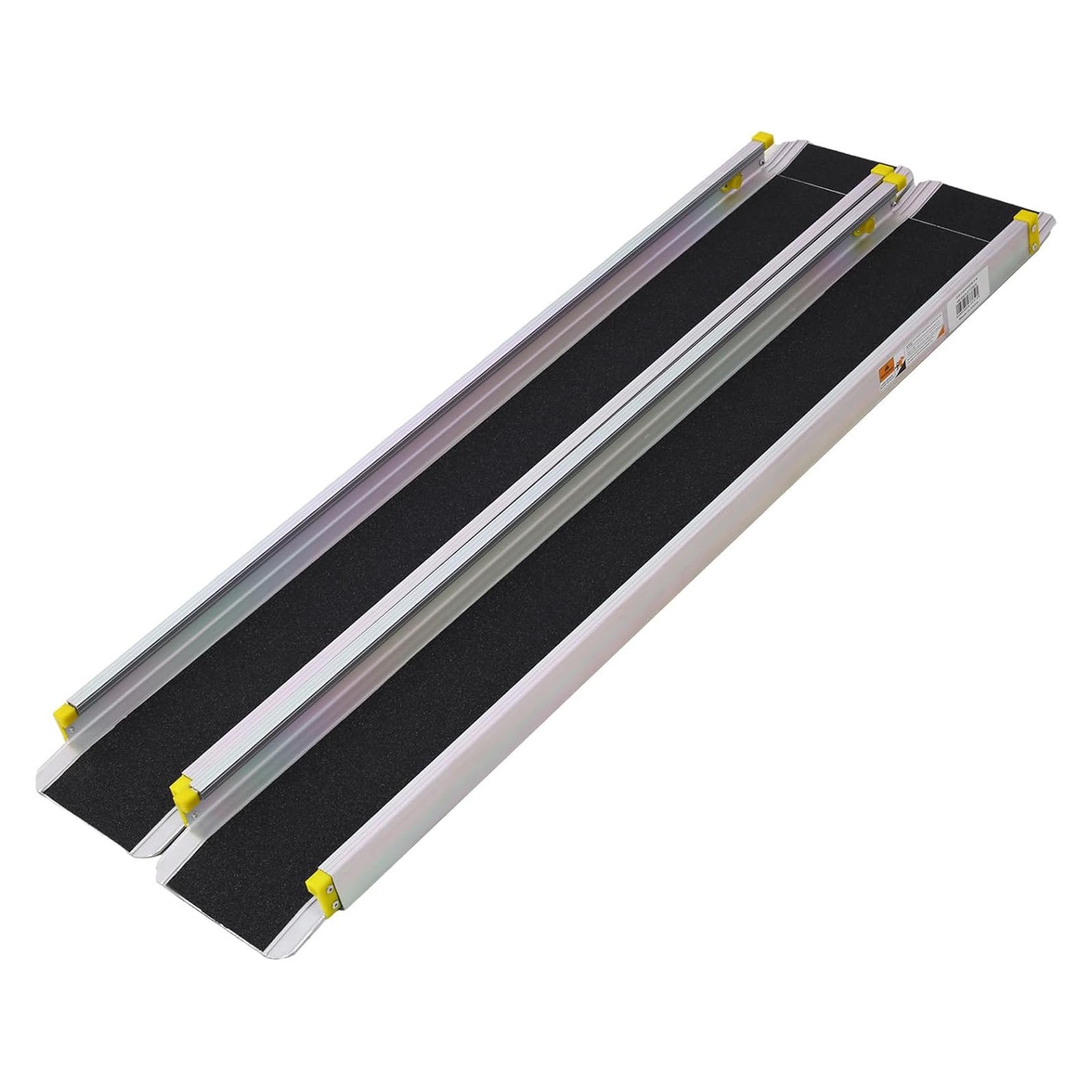 Garvee Telescoping Wheelchair Ramp 7FT Aluminum - Adjustable Track ADA Folding for Home/Car/Doorway/Curbs (Scooter Access)