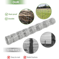 Garvee Heavy Duty 9GA Cattle Fence 4x328 FT - Thick Galvanized Steel w/Reinforced Joints for Livestock Farm Horse Protection