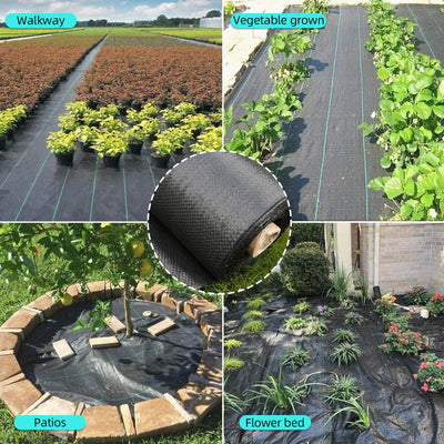 GARVEE 5oz 4ft x 250ft Weed Barrier Landscape Fabric Heavy Duty Premium  Ground Cover Weed Block Gardening Mat
