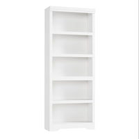 Garvee 5 Tier Bookshelf, 69" Tall Farmhouse Bookcase with Adjustable Shelves, 23.6" W Floor Standing Open Display Storage Rack with Anti-Slip Design for Home Office, Balcony, Library, Study / Living Room, White