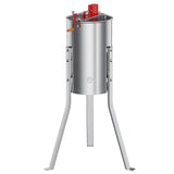 Garvee  2/4 Frame Manual Honey Extractor with Side Handles, Food-Grade Stainless Steel Beekeeping Extractor with Adjustable Stand - Silver