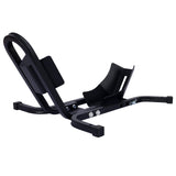Garvee Black Adjustable Trailer Motorcycle Wheel Chock Stand Heavy Duty Tube Front One Size