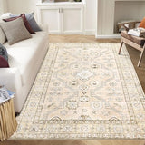 Garvee Area Rugs 5x7 - Washable Rug for Living Room, Non-Slip Bedroom Rug, Stain Resistant Soft Rug (Beige, 5'x7') - Beige