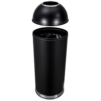 17 Gal / 65L Open Top Trash Can Commercial Grade Heavy Duty Tall Commercial Trash Can Brushed Stainless Steel for Outdoor | Kitchen Waste Bins for Home, Office, Restaurant, Restroom