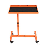 Garvee Adjustable Work Table with Wheels 220LBS Capacity Rolling Tool Tray Table for Garage Repair Shops DIY Orange - Orange