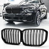 Garvee Kidney Grille Double Glossy Black ABS for X5 G05 2018-2023 Durable Easy Install Replacement