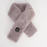 Garvee Bufanda térmica, bufanda térmica USB con 3 niveles de calefacción, recargable por USB, suave control de temperatura, bufanda cálida de invierno para camping, senderismo, esquí, gris