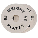 Garvee 2 Inch Rubber Bumper Plates For Weight Lifting Strength Training Home Gym, Multiple Weights & Colors, Durable Shock Absorbing - Change Plate 10Lb Pairs