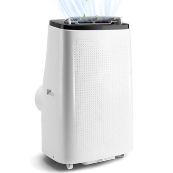 Garvee Portable Air Conditioners, 14000 BTUs Portable AC Unit 3-in-1 Cooling, Dehumidifier & Fan, Standing A/C Portable Air Conditioner for Room Up to 750 Sq. Ft, 24H Timer, Window Kits