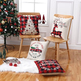 Garvee 4 Pack Christmas Pillow Covers Gold White Pillow Covers 18x18 Inch Snowflacks Glod Pillowcase for Holiday Winter Decorations - #3