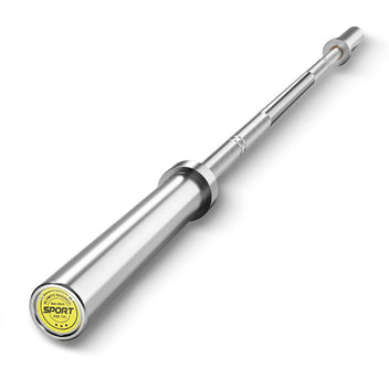 Garvee 7Ft Olympic Barbell Bar 2 Inch Chrome Plated for Power Lifting and Weightlifting 45 Lbs