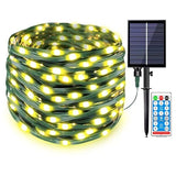 Garvee 65FT 200LED String Lights Solar Outdoor Water-Resist Fairy Lighs with Remote Control Christmas Lights for Home Decoration - 20 meters / 200 lights