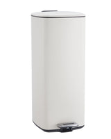 Garvee 8 Gallon Kitchen Trash Can Stainless Steel Step-On Square Bin for Home Office Bathroom 30 Liter Beige - Beige