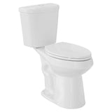 Garvee 19-Inch ADA High Toilet for Seniors & Handicapped, Dual Flush, Elongated Bowl, 12-Inch Rough-In, Soft-Close Seat, White - Top Flush