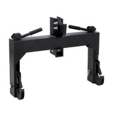Garvee 3-Point Quick Hitch for Category 1 & 2 Tractors, 3000 lbs Capacity with 2" Receiver, 28" Lower Arm Width, Adjustable 15" to 18", Black - Black