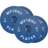 Garvee Bumper Plates 2 Inch Rubber Weight Plates Fractional Weights For Strength Training Home Gym Various Sizes Color Coded