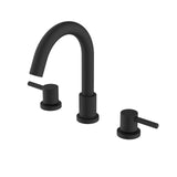 Garvee Bathroom Faucets for Sink 3 Hole - Chrome Bathroom Faucet with Pop-up Drain, 8 Inch Widespread Bathroom Sink Faucet 2-Handles, Modern Vanity Faucet with Supply Lines - Matte Black - Matte Black