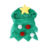 Garvee Pet Dog Christmas Bodysuit Soft Comfortable Creative Christmas Tree Shape Costumes Headgear Props Accessories Green L - green