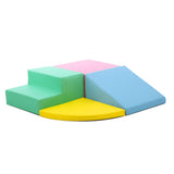 Garvee Foam Climbing Blocks for Toddlers and Preschoolers - Soft Climbing Indoor Set - Active Play Set for Climbing, Crawling, and Sliding, 4PCS - Color 7