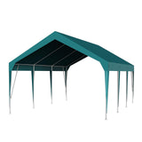 Garvee 12' X 20' Heavy Duty Carport, Portable Garage, Waterproof UV Protected Car Canopy for Cars, Boats, and Storage, Dark Green - Green