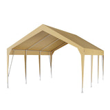 Garvee 10' X 20' Heavy Duty Carport, Portable Garage, Waterproof UV Protected Car Canopy for Cars, Boats, and Storage, Yellow - Yellow