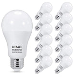 Garvee A19 LED Bulbs 150 Watt Equivalent,5000K Daylight LED Light Bulbs,E26 Medium Base, 15W LED Bulbs1600 Lumens for Home Lights, No Flicker, Non-Dimmable, 12 Packs