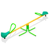 Garvee Swivel Teeter Totter for Kids Outdoor, 360 Degrees Seesaw for Toddlers Age 2-5 6 7 8, Children Teeter Totter Set for Playground and Backyard