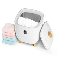 Garvee 20L Electric Towel Warmer & Dryer Bucket for Bathroom - Compact Portable Heated Blanket Warmer - Dual Heating & Drying Modes, Timer, Auto Shut-Off, LED Display - E1675 20L White ABS