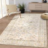 Garvee Area Rugs 8x10 - Washable Rug for Living Room, Non-Slip Bedroom Rug, Stain Resistant Soft Rug (Beige, 8'x10') - Beige