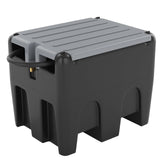 Garvee 48 Gallon Portable Diesel Fuel Tank with 12V Electric Transfer Pump, High Flow Rate 10 GPM, Durable Black Tank for Easy Diesel Transportation - Black